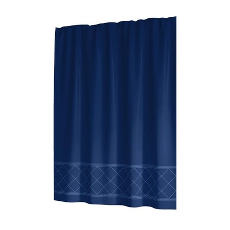 Sttelli Sttelli Radiance 72 in. H X 72 in. W Navy Shower Curtain Polyester RAS-115-NAV